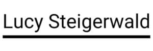 Lucy Steigerwald logo articles